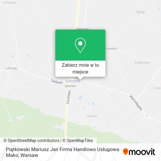 Mapa Piątkowski Mariusz Jan Firma Handlowo Usługowa Mako