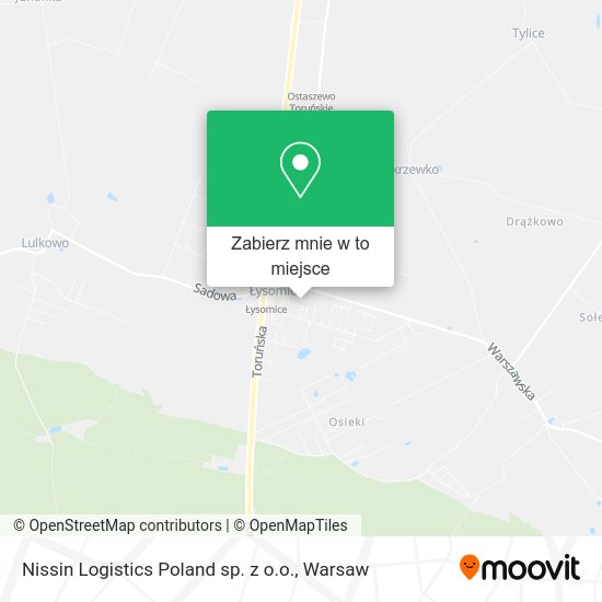 Mapa Nissin Logistics Poland sp. z o.o.