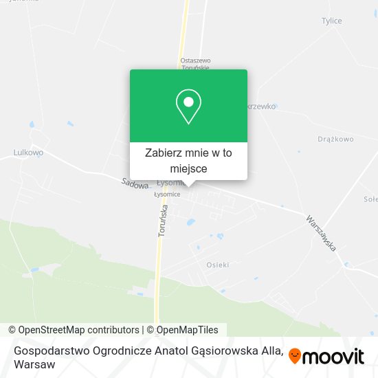 Mapa Gospodarstwo Ogrodnicze Anatol Gąsiorowska Alla