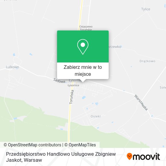 Mapa Przedsiębiorstwo Handlowo Usługowe Zbigniew Jaskot