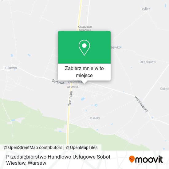 Mapa Przedsiębiorstwo Handlowo Usługowe Sobol Wiesław