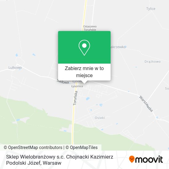 Mapa Sklep Wielobranżowy s.c. Chojnacki Kazimierz Podolski Józef