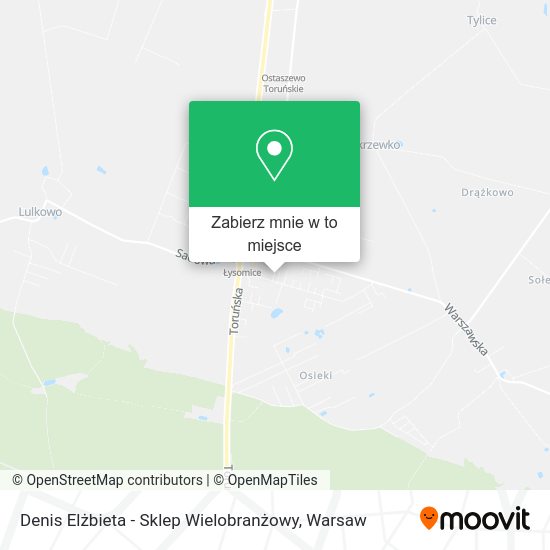 Mapa Denis Elżbieta - Sklep Wielobranżowy