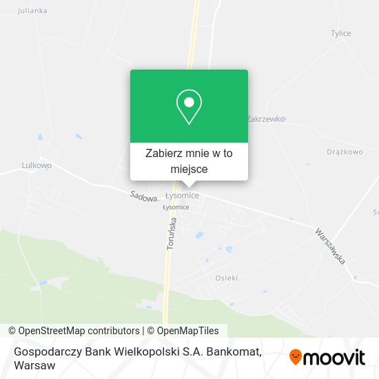 Mapa Gospodarczy Bank Wielkopolski S.A. Bankomat