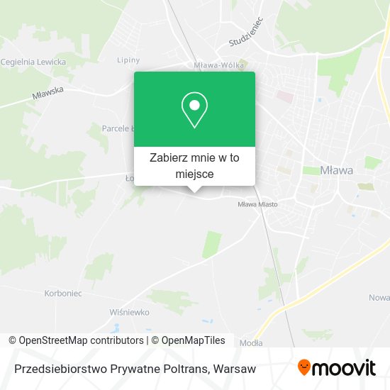 Mapa Przedsiebiorstwo Prywatne Poltrans