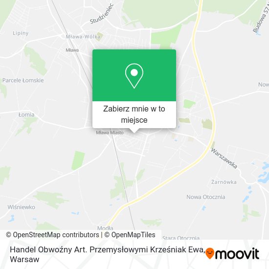 Mapa Handel Obwoźny Art. Przemysłowymi Krześniak Ewa