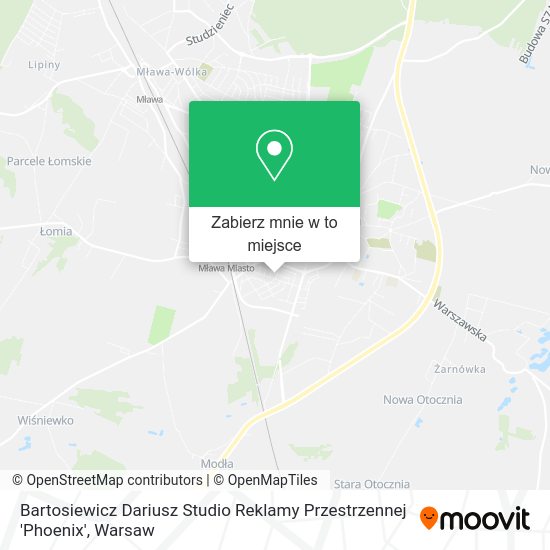 Mapa Bartosiewicz Dariusz Studio Reklamy Przestrzennej 'Phoenix'