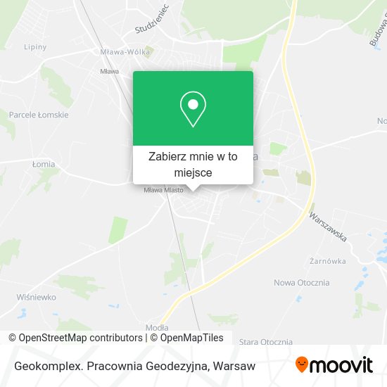 Mapa Geokomplex. Pracownia Geodezyjna