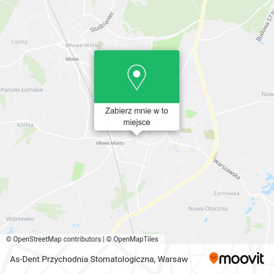 Mapa As-Dent Przychodnia Stomatologiczna