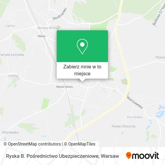 Mapa Ryska B. Pośrednictwo Ubezpieczeniowe