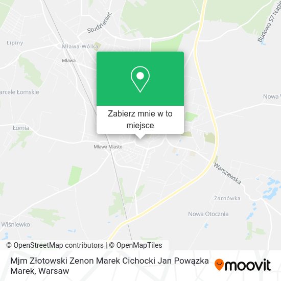 Mapa Mjm Złotowski Zenon Marek Cichocki Jan Powązka Marek