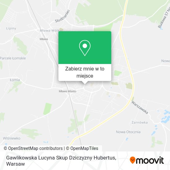 Mapa Gawlikowska Lucyna Skup Dziczyzny Hubertus