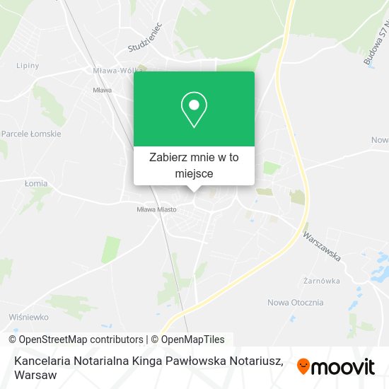 Mapa Kancelaria Notarialna Kinga Pawłowska Notariusz