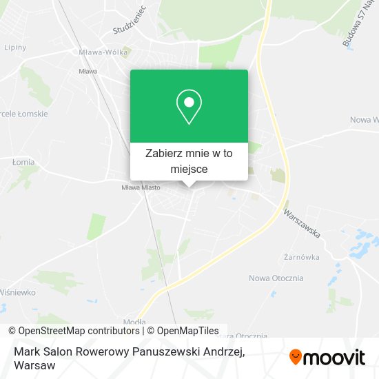 Mapa Mark Salon Rowerowy Panuszewski Andrzej