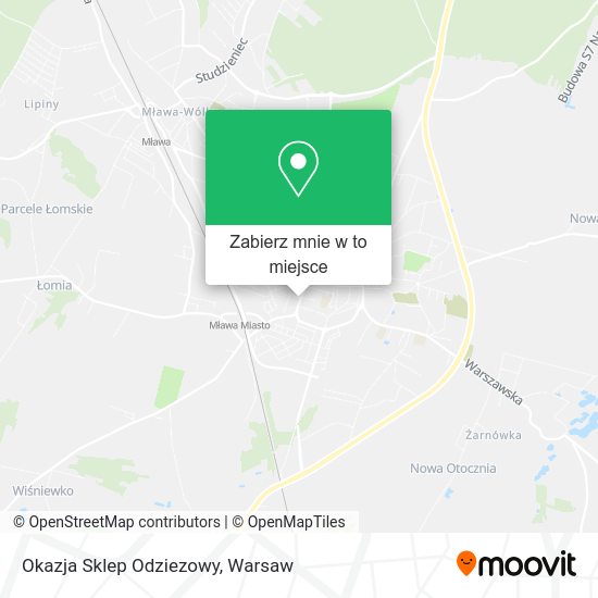 Mapa Okazja Sklep Odziezowy