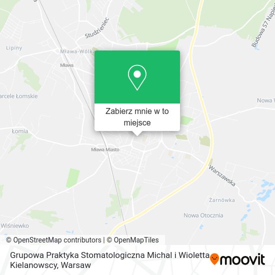 Mapa Grupowa Praktyka Stomatologiczna Michal i Wioletta Kielanowscy