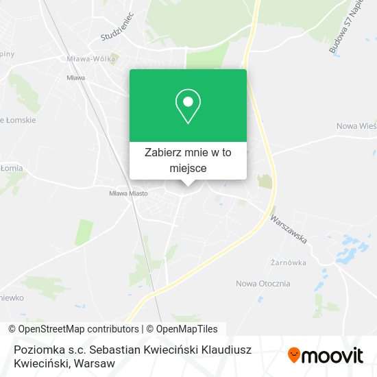 Mapa Poziomka s.c. Sebastian Kwieciński Klaudiusz Kwieciński