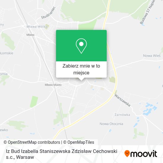 Mapa Iz Bud Izabella Staniszewska Zdzisław Cechowski s.c.