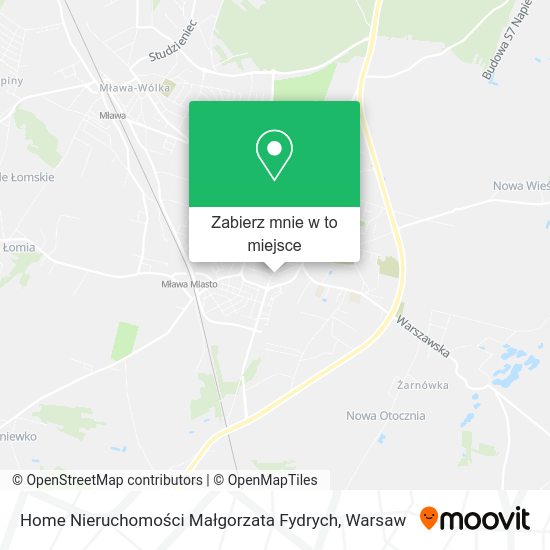 Mapa Home Nieruchomości Małgorzata Fydrych