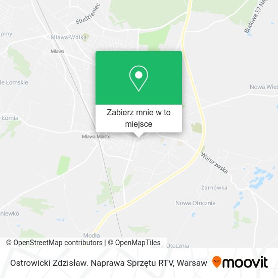 Mapa Ostrowicki Zdzisław. Naprawa Sprzętu RTV