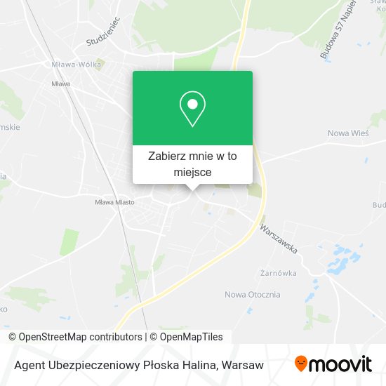 Mapa Agent Ubezpieczeniowy Płoska Halina