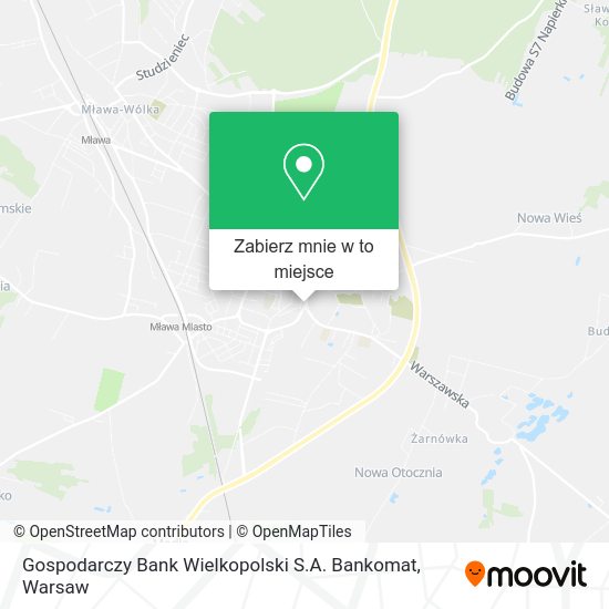 Mapa Gospodarczy Bank Wielkopolski S.A. Bankomat