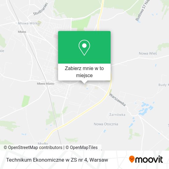 Mapa Technikum Ekonomiczne w ZS nr 4