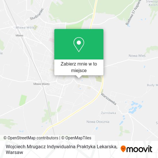 Mapa Wojciech Mrugacz Indywidualna Praktyka Lekarska