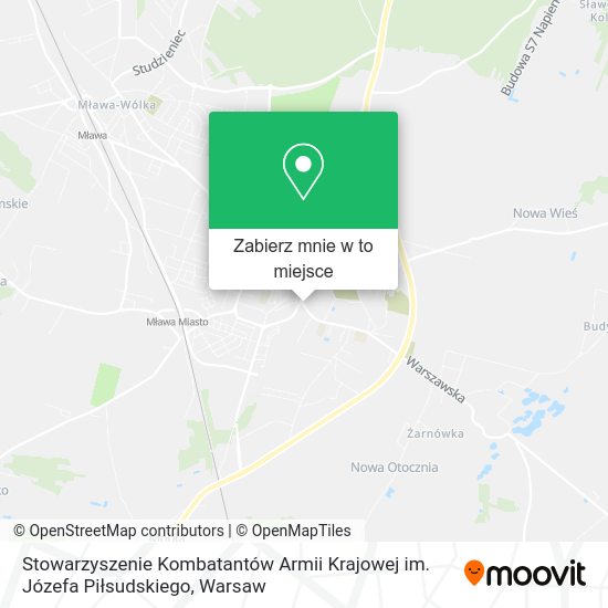 Mapa Stowarzyszenie Kombatantów Armii Krajowej im. Józefa Piłsudskiego