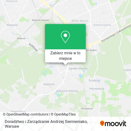 Mapa Doradztwo i Zarządzanie Andrzej Siemieniako