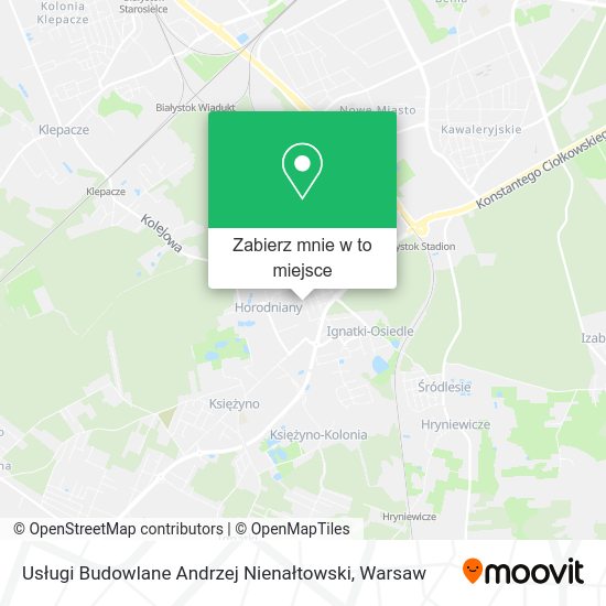 Mapa Usługi Budowlane Andrzej Nienałtowski