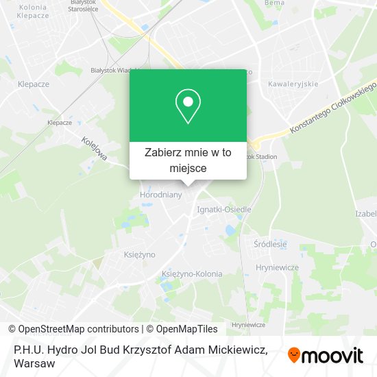 Mapa P.H.U. Hydro Jol Bud Krzysztof Adam Mickiewicz