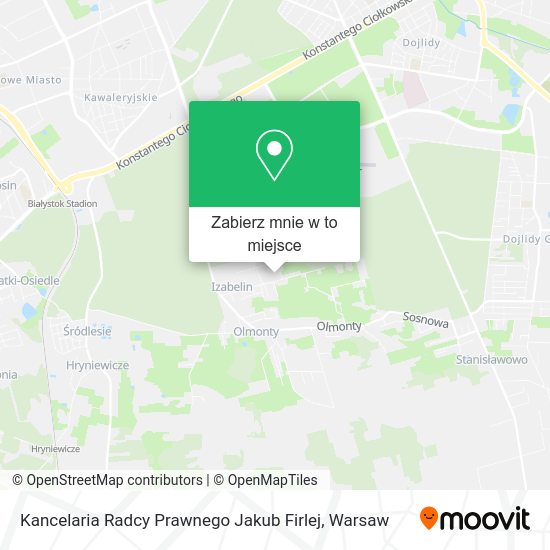 Mapa Kancelaria Radcy Prawnego Jakub Firlej