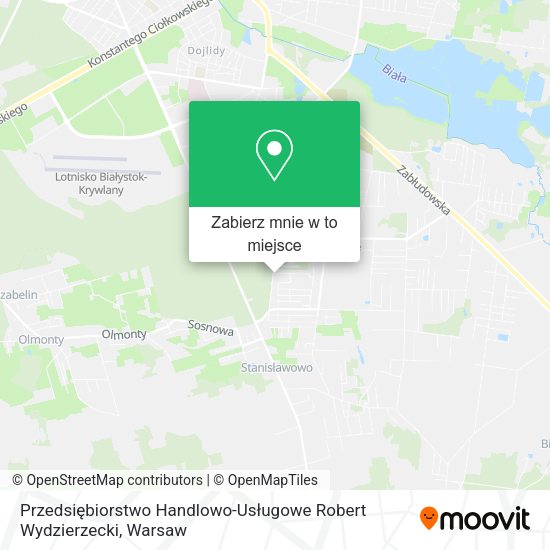 Mapa Przedsiębiorstwo Handlowo-Usługowe Robert Wydzierzecki