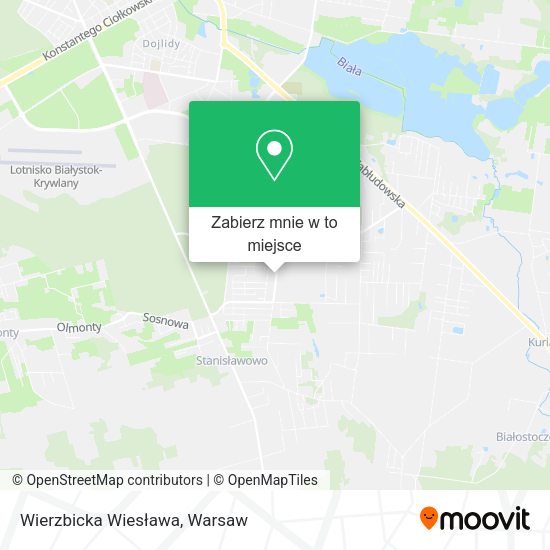 Mapa Wierzbicka Wiesława