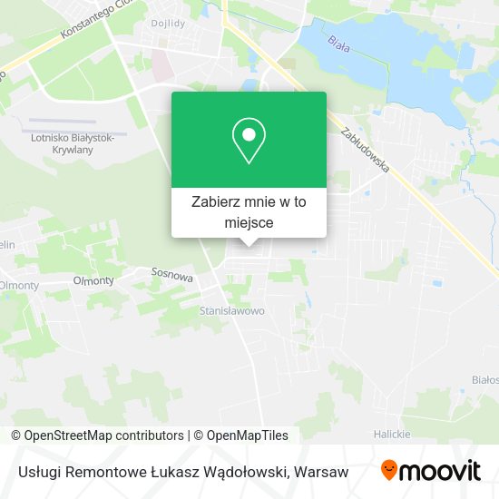 Mapa Usługi Remontowe Łukasz Wądołowski