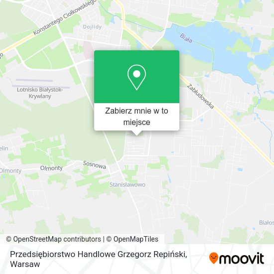 Mapa Przedsiębiorstwo Handlowe Grzegorz Repiński