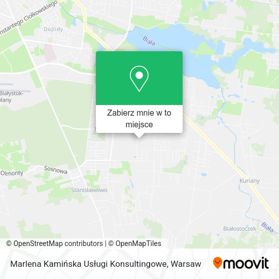 Mapa Marlena Kamińska Usługi Konsultingowe