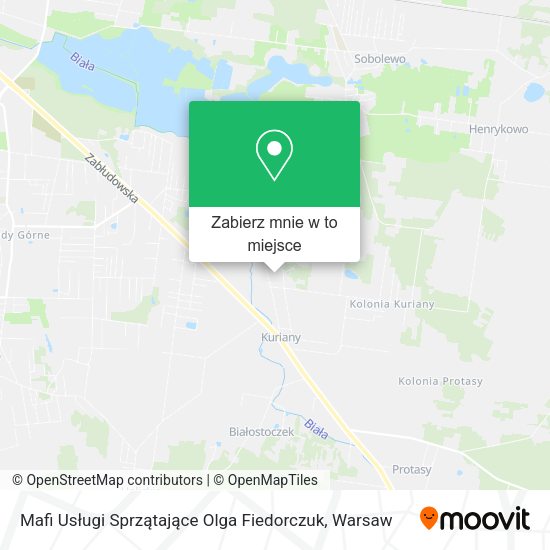 Mapa Mafi Usługi Sprzątające Olga Fiedorczuk