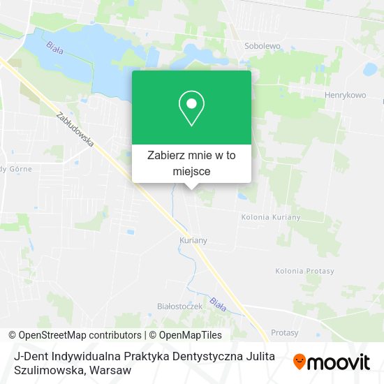 Mapa J-Dent Indywidualna Praktyka Dentystyczna Julita Szulimowska