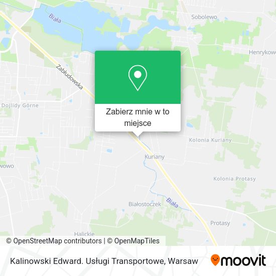 Mapa Kalinowski Edward. Usługi Transportowe