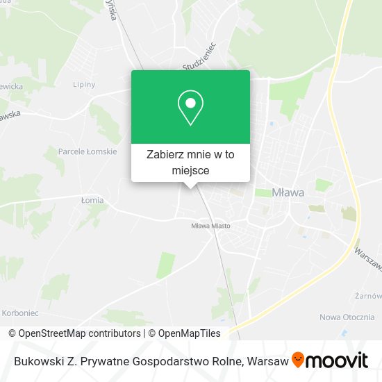 Mapa Bukowski Z. Prywatne Gospodarstwo Rolne