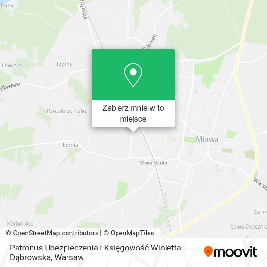 Mapa Patronus Ubezpieczenia i Księgowość Wioletta Dąbrowska