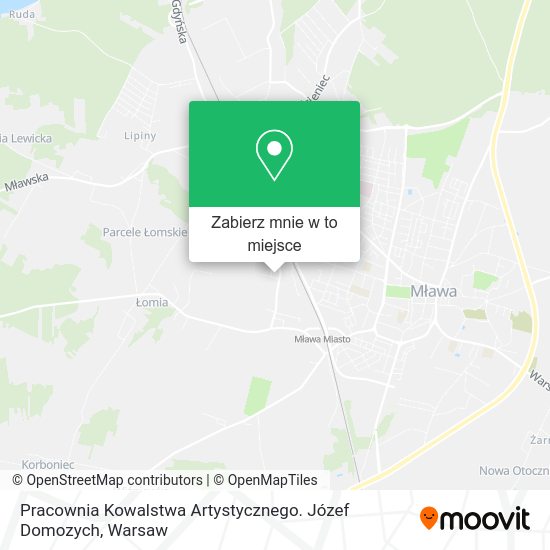 Mapa Pracownia Kowalstwa Artystycznego. Józef Domozych