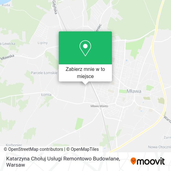 Mapa Katarzyna Chołuj Usługi Remontowo Budowlane