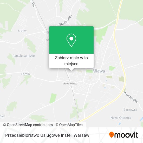 Mapa Przedsiebiorstwo Uslugowe Instel