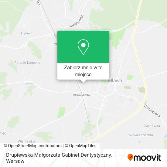 Mapa Drupiewska Małgorzata Gabinet Dentystyczny