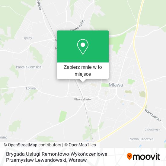 Mapa Brygada Usługi Remontowo-Wykończeniowe Przemysław Lewandowski