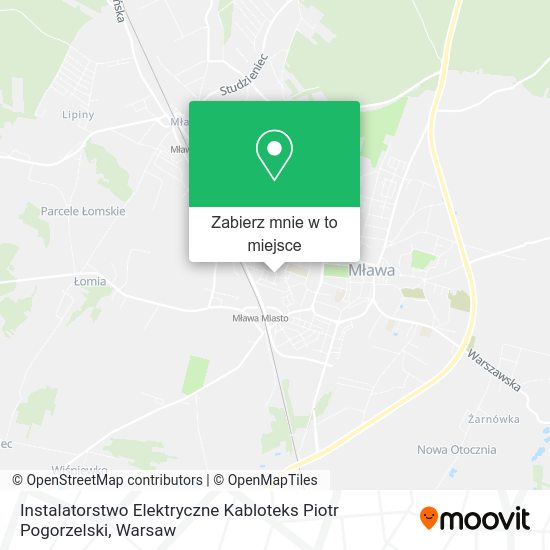 Mapa Instalatorstwo Elektryczne Kabloteks Piotr Pogorzelski