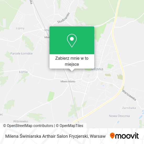 Mapa Milena Świniarska Arthair Salon Fryzjerski